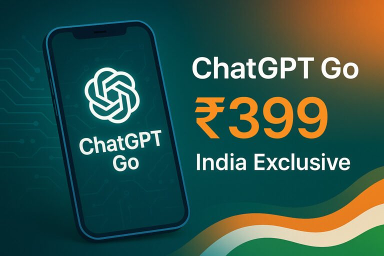 ChatGPT Go India இந்தியாவில் மாதம் ₹399க்கு புதிய AI சந்தா