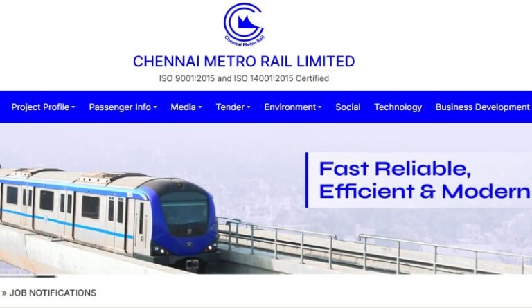 Cmrl Recruitment | சென்னை மெட்ரோ ரெயில் வேலைவாய்ப்பு 2025 – முழு விவரங்கள்